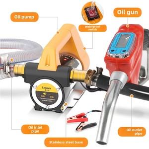 Pompe à huile électrique auto-amorçante portative de pompe de transfert diesel du rendement élevé 12V/24V/220V pour le <span class=keywords><strong>carburant</strong></span>/<span class=keywords><strong>eau</strong></span> - Product Image 2