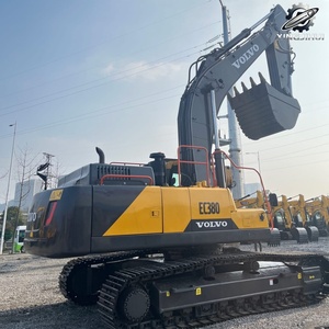รถขุดตีนตะขาบ Volvo EC380 มือสอง ขนาด 38 ตัน บุ้งกี๋ 2 ลูกบาศก์เมตร แบรนด์แท้จากสวีเดน รถขุดขนาดใหญ่สำหรับงานก่อสร้าง ชั่วโมงการทำงานต่ำ สภาพดี - Product Image 3