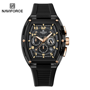 Reloj <span class=keywords><strong>NAVIFORCE</strong></span> NF6118 para Hombre, Cuarzo, Cronógrafo, Luminoso, Correa de Silicona Suave, Estilo Ejecutivo, Moderno, Casual, para Exteriores - Product Image 1