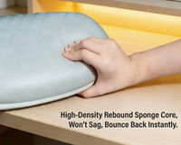 Repose-pieds professionnel pour salon de manucure, avec base ronde, confortable, pour spa des pieds, support réglable pour chaise