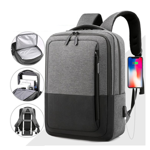 Sac à dos d'affaires personnalisé avec chargement USB, antivol, intelligent, étanche, pour ordinateur portable 15,6 pouces, sac à dos de voyage - Product Image 1