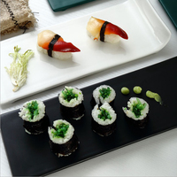 2020 nouvelle tendance japonais créatif rectangulaire plat en céramique Sushi assiette à Dessert écologique maison petit déjeuner plat quantité minimale de commande 20 pièces