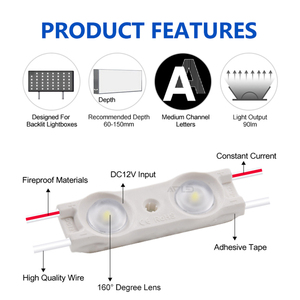 High <b>Light</b> Led Module 0.96W Outdoor <b>Advertising</b> <b>Light</b> IP67 7000K Injection Led Module 12V Efficiency 2835 Modul For Sign Backlit - Product Image 4