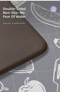 Tapete Antifatiga de PVC para Cocina, Antideslizante, Impermeable, Ergonómico, Acolchado, Ecológico, Reversible, para Cocina y Baño - Product Image 6