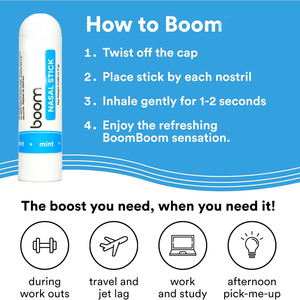 Boomboom Mint Aceite refrescante Tiras nasales Alivio de la congestión nasal Palo Fatiga Refrescante <span class=keywords><strong>Nariz</strong></span> Varilla de succión <span class=keywords><strong>Nariz</strong></span> refrescante natural - Product Image 4