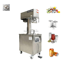 Machine de scellage semi-automatique FKJX pour boîtes rondes, alimentation manuelle, interrupteur au pied, pour le scellage des boîtes de biscuits