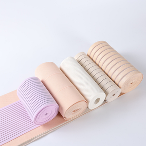 Elastic <b>Webbing</b> Solid Color Spandex Polyester for Bags in Beige Black White Pink Tan For Fitness Yoga Medical Rescue Bandages - Product Image 2
