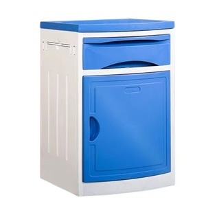 Hospital <b>Bedside</b> <b>Table</b> Plastic Storage Cabinet With Drawer And Door For Medical Use DM-801 - Product Image 1