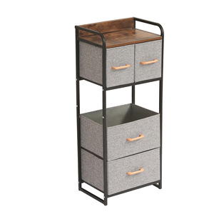 Armoire de rangement sur pied pour chambre <span class=keywords><strong>à</strong></span> coucher, armoire <span class=keywords><strong>à</strong></span> <span class=keywords><strong>tiroirs</strong></span> en tissu, armoire <span class=keywords><strong>à</strong></span> <span class=keywords><strong>tiroirs</strong></span> verticale multifonctionnelle pour petits espaces de vie - Product Image 5