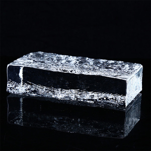 Tùy Chỉnh Siêu Trắng Thủy Tinh Gạch Pha Lê Gạch Phân Vùng Tường Ice Pha Lê Mô Hình Quảng Trường Trong Suốt - Product Image 1