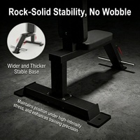 Banc d'angle commercial robuste, banc utilitaire avec cadre en acier pour l'entraînement de presse d'épaules en salle de sport