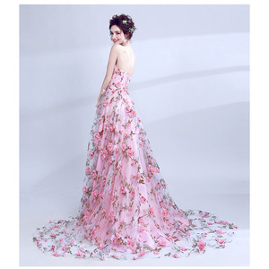 Nouvelle <span class=keywords><strong>Robe</strong></span> de Soirée en Dentelle Bustier pour <span class=keywords><strong>Mariage</strong></span> et Réunion Annuelle - Product Image 2