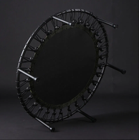 Mini trampoline de 40 pouces pour enfants Pliable Sécurité Fitness Exercice extérieur avec poignée Équipement d'exercice portable pour enfants