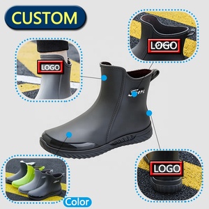 Non Slip <strong>Ankle</strong> Kitchen Shoes Wear Resistant Rubber <strong>Boots</strong> Waterproof Hunting Fishing Farming Washing <strong>Boots</strong> PVC Mid-calf <strong>Boots</strong> - Product Image 2
