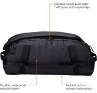Sac à dos de voyage 2-en-1 70L, polyester recyclé 900D, résistant à l'eau, léger 1,75 kg, 69x40x31cm avec poches en filet