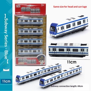 Set <span class=keywords><strong>di</strong></span> Auto in Metallo, Modellini Tascabili <span class=keywords><strong>di</strong></span> Autobus, Treni, Metropolitana e Treni ad Alta Velocità con Connessione Magnetica, <span class=keywords><strong>Scala</strong></span> 1:32 - Product Image 2