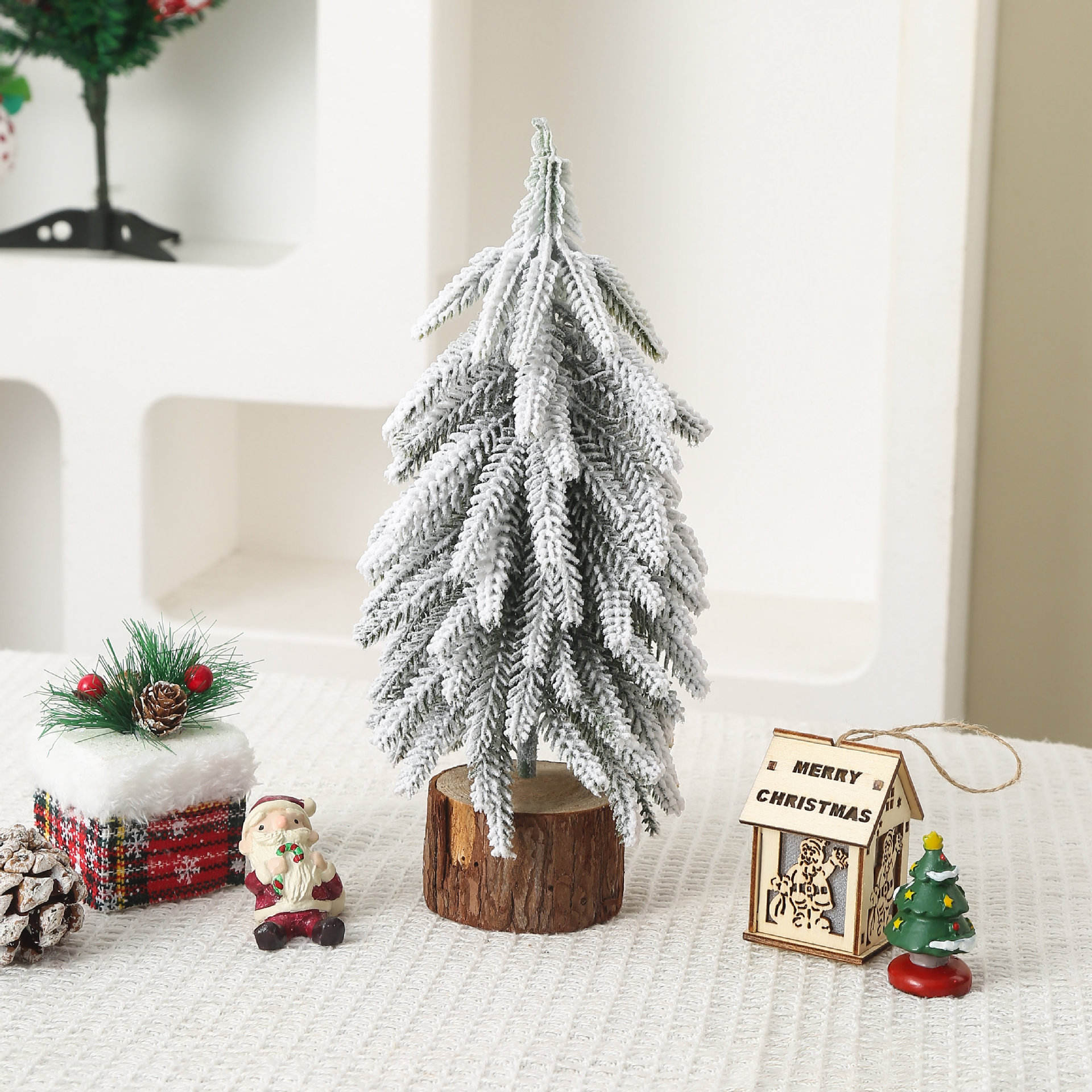 Blanc - Nouveau modèle de tour d'arbres 25 cm