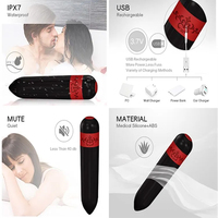 Mini vibromasseur premium 9 modes en silicone sûr pour le corps, stimulateur clitoridien pour femmes, format voyage, jouet sexuel pour adultes