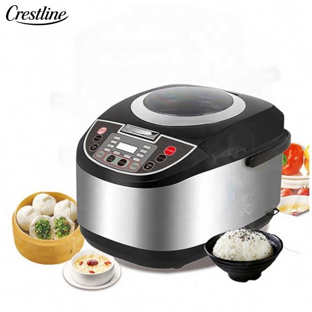 Factory Direct Electric Rice Cooker 5L Digital Capacity Low Sugar Carbohydrates BPA-Free Plastic Housing for Diabetics
