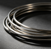 Alambre de Acero Inoxidable Crudo Certificado por AISI para la Fabricación de Malla de Seguridad, Corte y Doblado de Malla de Diamante, Cercas de Eslabones de Cadena con Resistencia a la Tracción