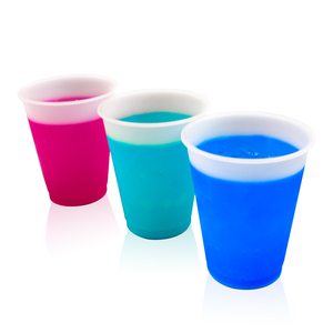Bestseller 16oz 24oz Farbwechselnder Wiederverwendbarer PP-Kunststoff Mattierter Farbwechselbecher für Kaltgetränke mit Deckel und Strohhalm - Product Image 4