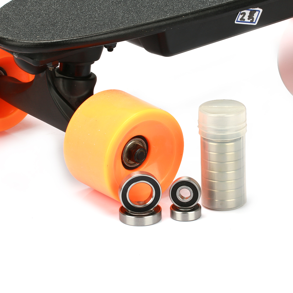 8pcs/set metal package 8*22*7mm 608ZZ 608-2RS skate bearing