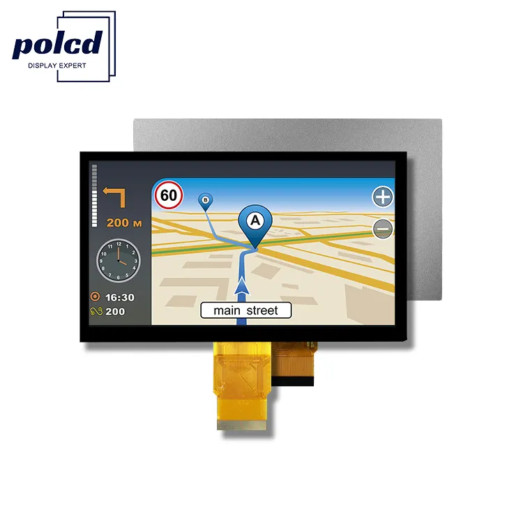 Modulo Tft Polcd da 7 pollici 800 x480 schermo IPS ad alta luminosità interfaccia RGB pannello tattile capacitivo Display LCD TFT da 7"