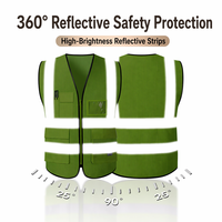 Gilet de sécurité antistatique haute visibilité FR, gilet de travail multi-poches zippé pour station-service, poste de travail à risque électrique