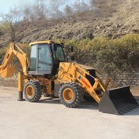 Changlin Farm Tractopelle ROPS Cabine 4 roues motrices Tractopelle Machines de construction pour équipement de location