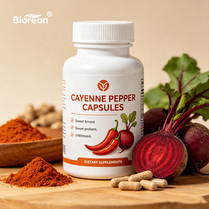 Capsule Premium di Peperoncino Cayenne, Barbabietola e Berberina per il Benessere delle Vene delle Gambe e del Cuore, Formula Erboristica per i Vasi Sanguigni ODM - Product Image 2