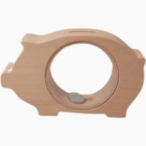 Hucha de madera con forma de animal, tarro de ahorro Montessori, hucha de animales, tarro de dinero en efectivo, caja expositora de monedas - Product Image 6