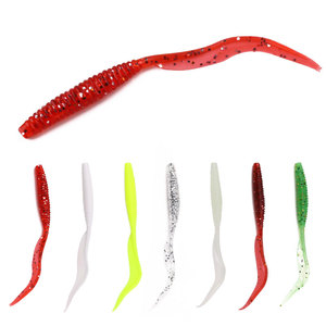 Bán Buôn So042 10Cm <span class=keywords><strong>2</strong></span>.9G 6 cái/túi Nhân Tạo Dài Worm Mềm Nhựa Mồi Câu Cá Mồi - Product Image 1