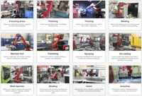 BORUNTE Brazo de robot industrial profesional BRTIRPZ3013A Paletización de seis ejes Brazo de 1850mm 130kg Manejo de carga útil Motor PLC central