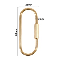 Porte-clés ovale en laiton style nordique, boucle à vis créative en cuivre pur, design rétro et tendance pour clés de voiture