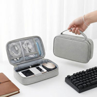Étui Organisateur Électronique Résistant à l'Eau, Sac de Rangement pour Câbles et Accessoires Photo, Idéal pour les Essentiels de Voyage