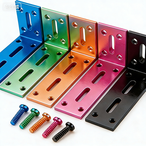 Support d'angle mural en <span class=keywords><strong>acier</strong></span> laminé à froid sur mesure, pièce de fixation, supports de montage en L fendus, pièces estampées - Product Image 3