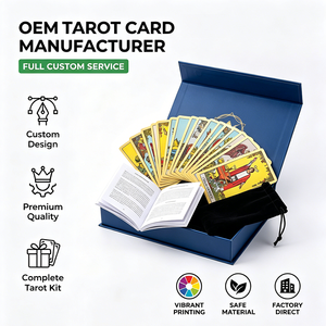 <span class=keywords><strong>Tarot</strong></span> de Lujo Personalizado de Fábrica con 20 Años de Experiencia, Caja con Cajón, Impresión con Lámina Dorada, Borde Dorado, Baraja de Cartas de Oráculo Exquisita, Servicio Integral - Product Image 3