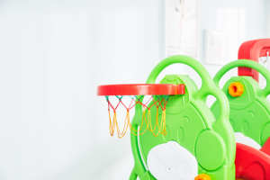 Hot bán Dễ dàng cài đặt trong nhà đôi Toddler nhựa <span class=keywords><strong>Slide</strong></span> đu đa-màu sắc trẻ em của thiết bị sân chơi - Product Image 3