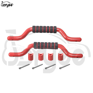 Joryee OEM - Barra Antivuelco Delantera de Aleación de Aluminio Negra y Roja con Agarre para <span class=keywords><strong>Ford</strong></span> <span class=keywords><strong>Bronco</strong></span> 2021 2022 <span class=keywords><strong>2023</strong></span>, Accesorio de Tuning para Automóviles - Product Image 2