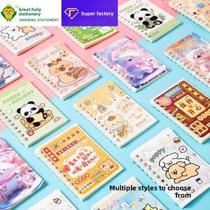 Cuaderno de bobina enrollable con texto bonito para <span class=keywords><strong>estudiantes</strong></span> de escuela primaria, Mini A7, Bloc de notas en espiral, pantalones de bolsillo con solapa, manual de palabras para <span class=keywords><strong>estudiantes</strong></span> - Product Image 1