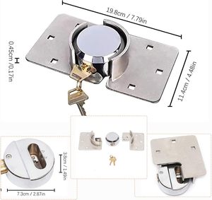 YH9600 مقطورة ثقيلة مستديرة قفل سطح صلب مقوى مجلفن بجودة جميلة ، قفل أمان بمشبك غلق - Product Image 1
