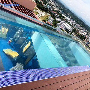 Piscine extérieure en acrylique transparente de 30 à 300 mm avec pièce <span class=keywords><strong>sous</strong></span>-marine. - Product Image 2