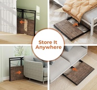 Bureau d'ordinateur pliable simple, gain de place, table pliable pour le bureau à domicile
