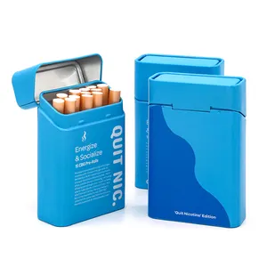 SANYOU Wholesale Customize Smoke Tin Cases Child Proof Rectangular Cigarette Metal Tin Box Hinged Tin Can Packaging