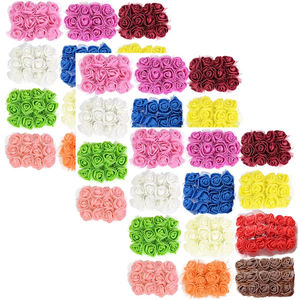 Ramo de Rosas de Jabón de Tres Capas, Simulación DIY, Base con Cinturón Antisalpicaduras, Bandeja para Flores, Flores Artificiales para el Día de San Valentín, Cabeza de Flor - Product Image 1