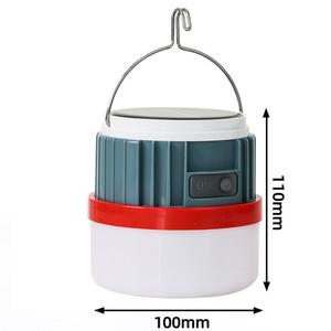 Lampe LED solaire USB pour le camping, rechargeable, pliable, rétractable, écologique, étanche IP65, à intensité variable, 50W, ABS+PP - Product Image 6