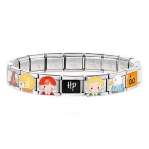 <span class=keywords><strong>Bracelet</strong></span> à breloques italien en acier inoxydable 9 mm, motif personnage de dessin animé <span class=keywords><strong>Daniel</strong></span> Radcliffe, idéal pour la création de bijoux DIY - Product Image 2