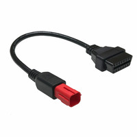 Cable Adaptador de Diagnóstico para Motocicletas AOTAI, Lector de Códigos OBD2 de 16 Pines, CAN Bus/K-Line, Compatible con Yamaha, Kawasaki, Suzuki