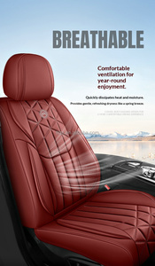 Coprisedili in Pelle Traspirante Universali per 5 Posti, Compatibili con <span class=keywords><strong>Renault</strong></span> <span class=keywords><strong>Clio</strong></span>, Megane, Captur, Kadjar, Arkana, Set Completo per Uso Familiare - Product Image 5