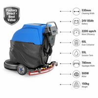 Nettoyeur-sécheur de sols autopropulsé CleanHorse X3 530 mm, 24 V, batterie 85 Ah, machine de nettoyage commerciale, fabrication OEM